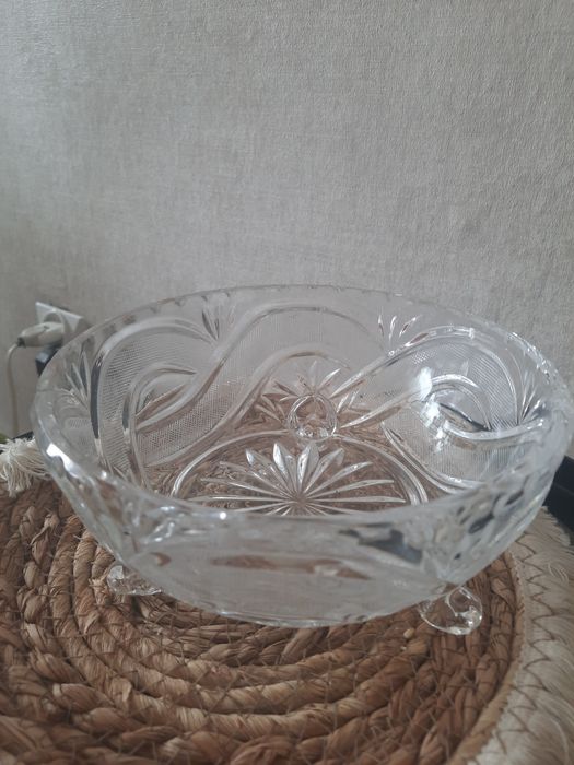 Naczynie ozdobne kryształowe