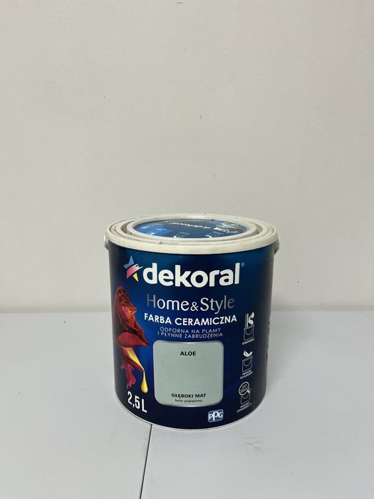 Okazja farba Ceramiczna Dekoral Aloe niebieski