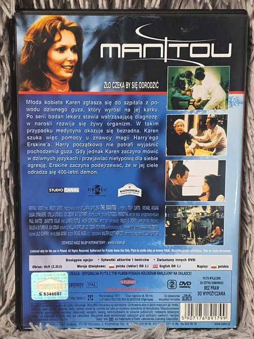 Dvd - Manitou - ekranizacja powieści Grahama Mastertona