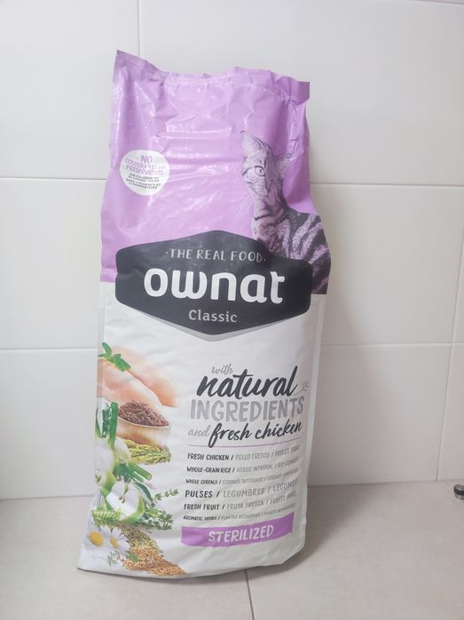Ração Ownat Clássica Estrelizado Gato Adulto