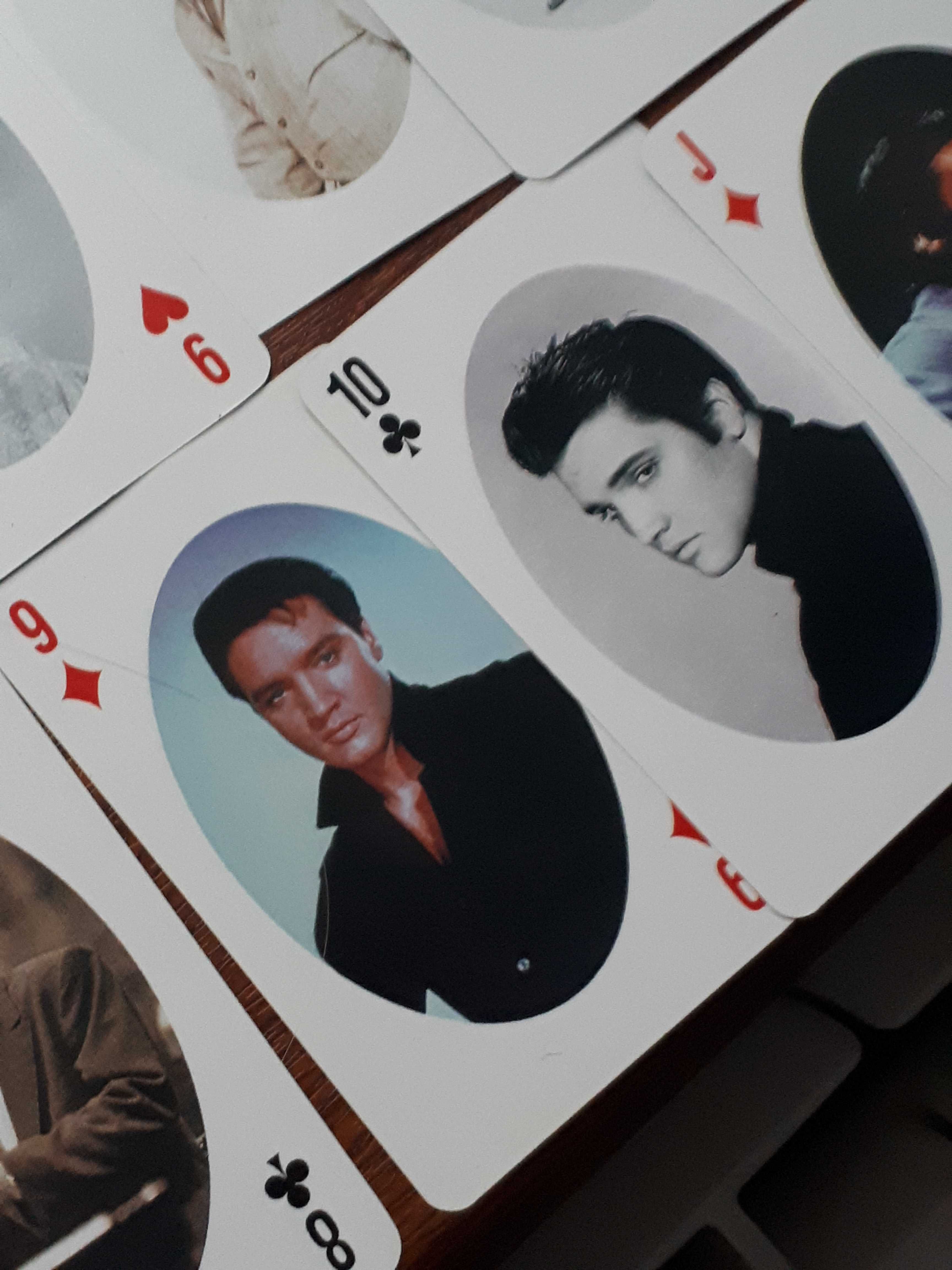 Kolekcjonerskie karty do gry z królem rock&rolla.