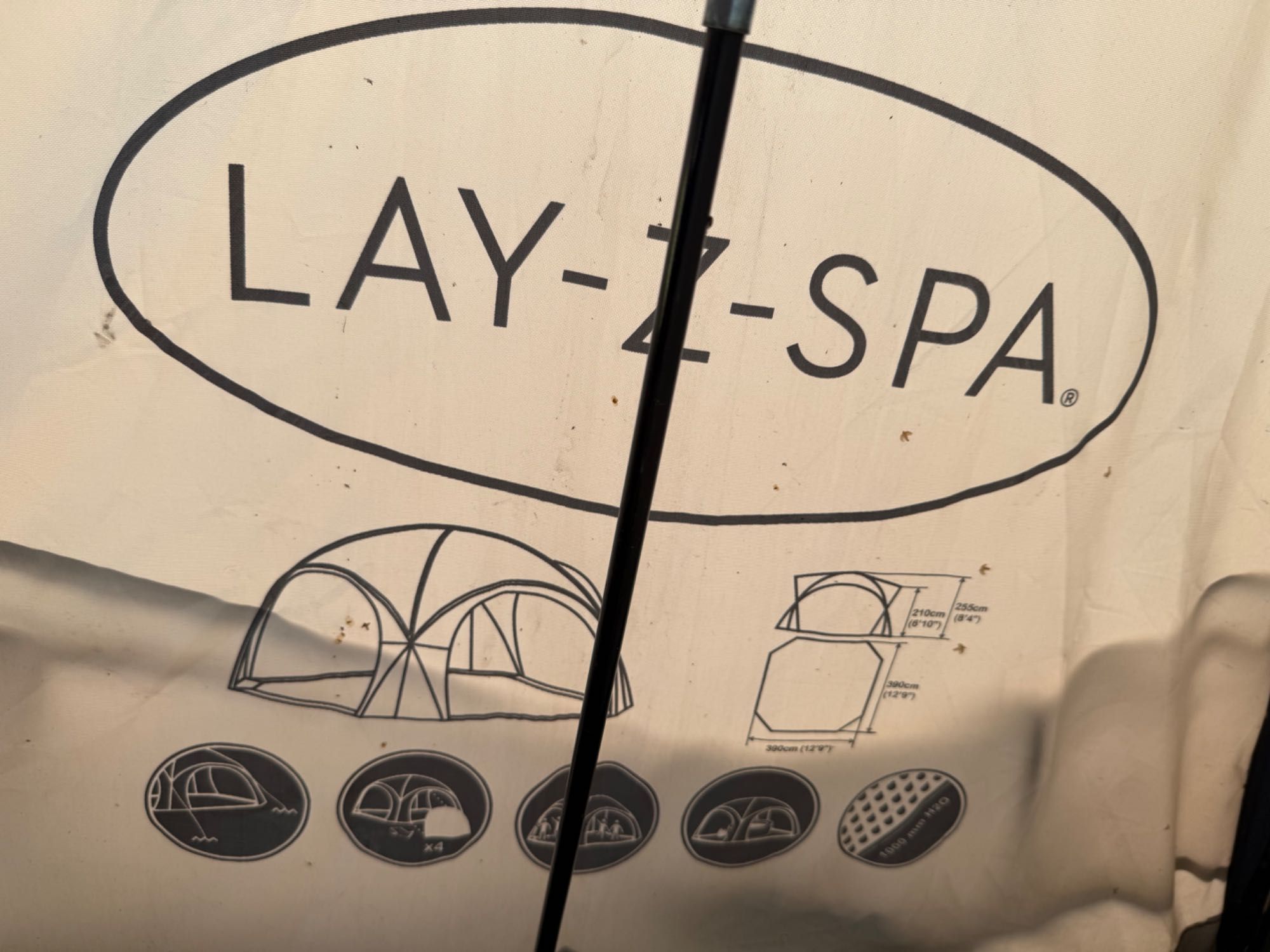 Namiot lay-z-spa + basen + podgrzewacz elektryczny bestway+ filtr itp