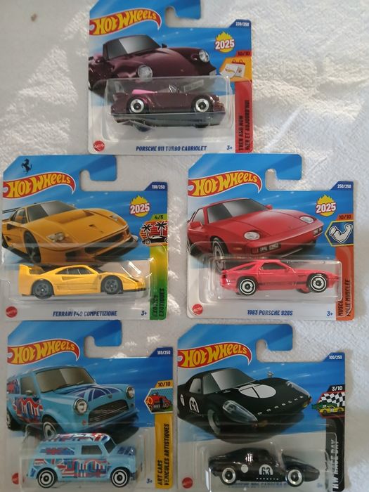 Lote de  5 hot wheels