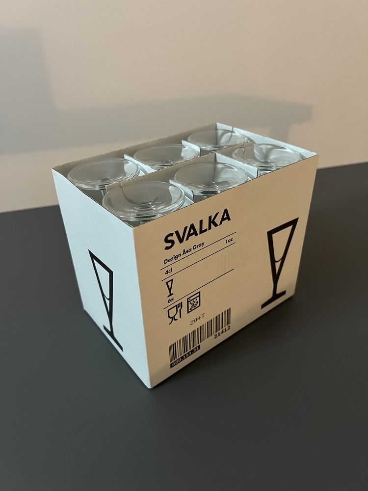 IKEA Склянки, бокали SVALKA набір келихів 6 шт