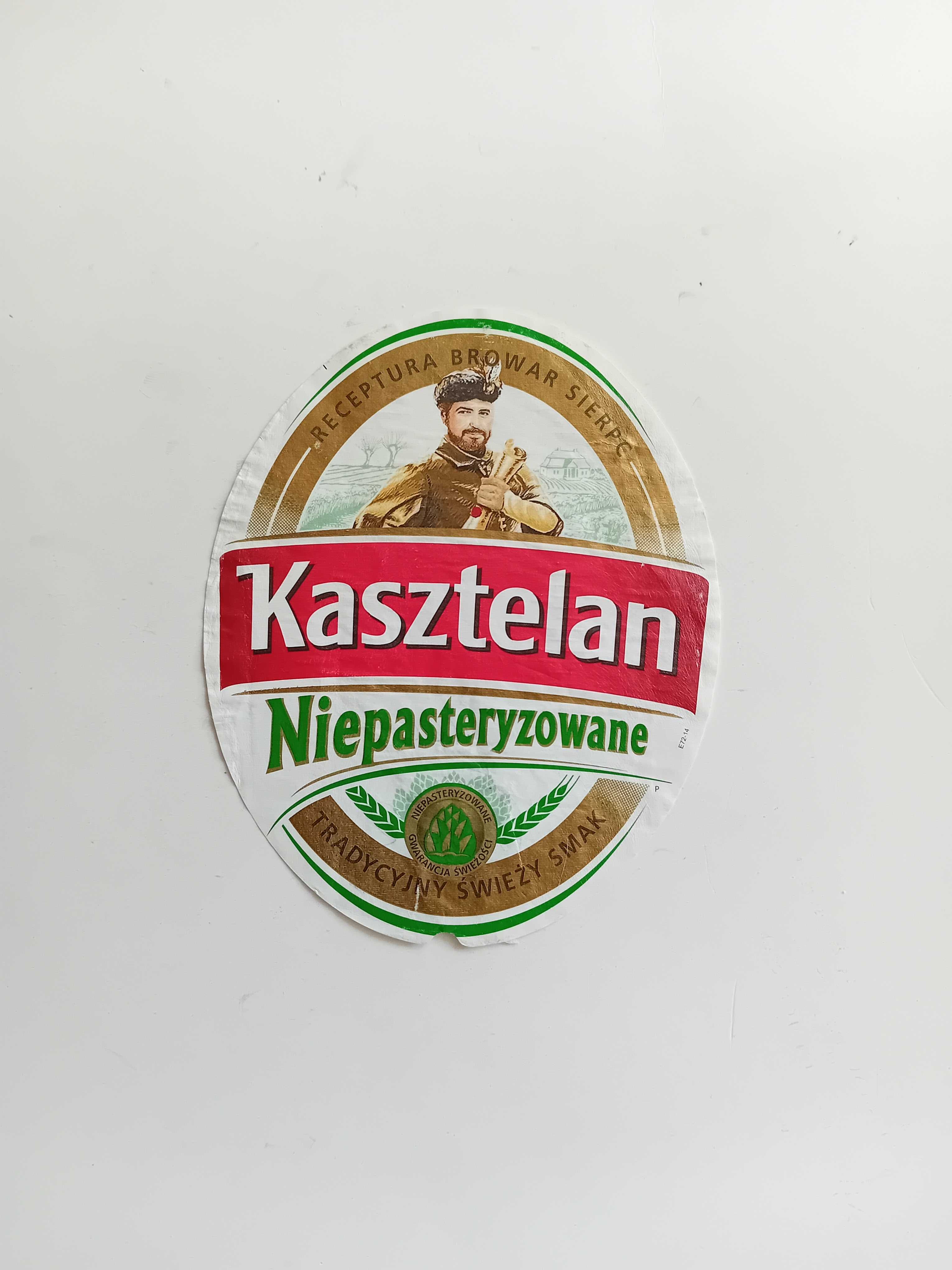 Etykieta piwa Kasztelan