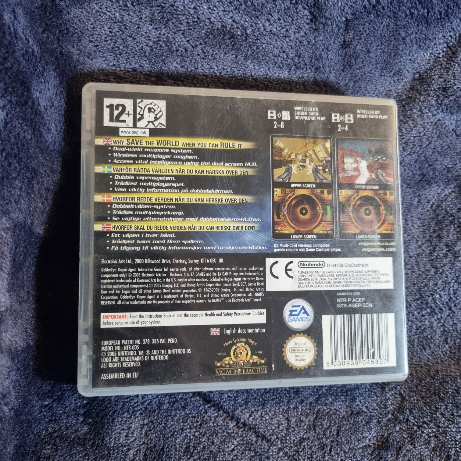 GoldenEye Rogue Agent Nintendo Ds