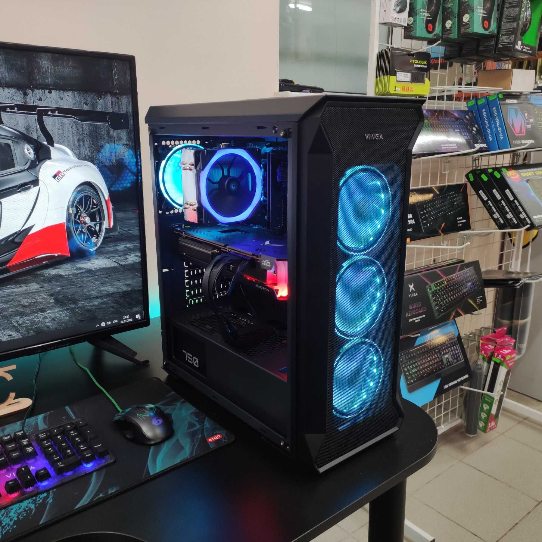 Компютер Новый Ryzen 5 5500, 32GB DDR4, RX 6900 XT 16GB, SSD 512GB m2