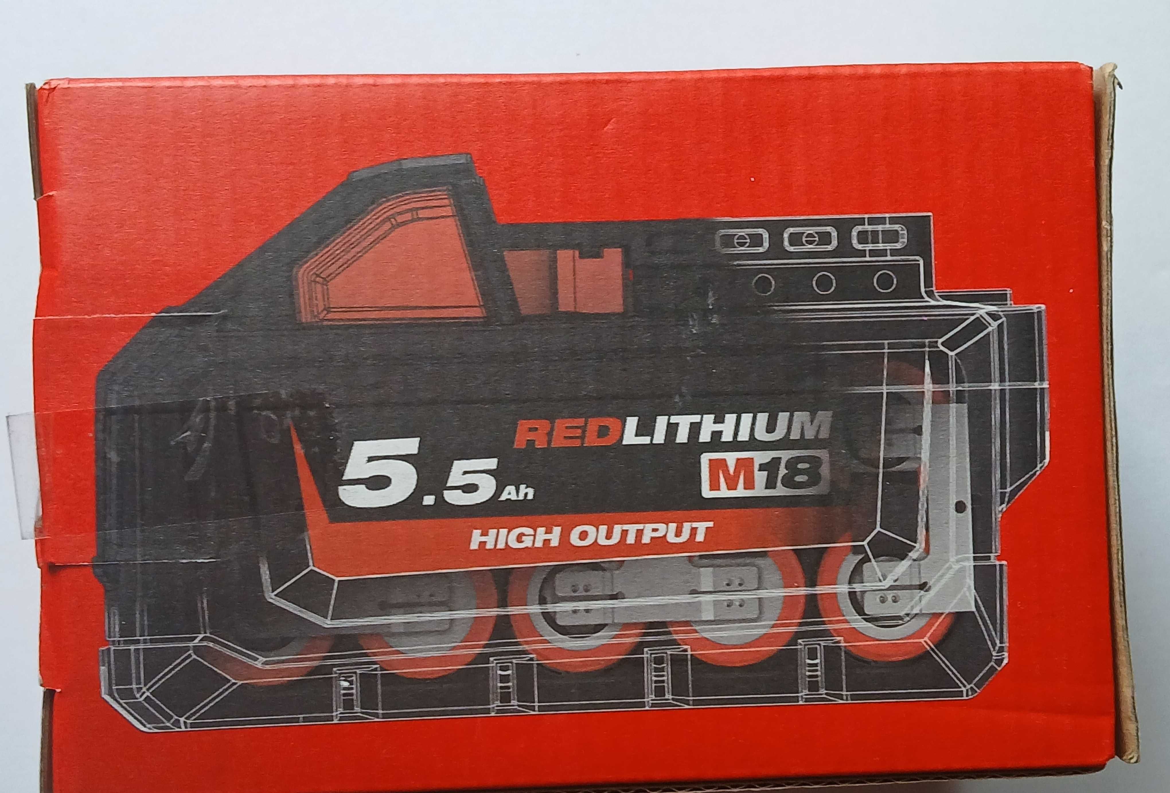 Akumulator Milwaukee HIGH OUTPUT M18HB5.5 18V 5.5Ah nowy*oryginał