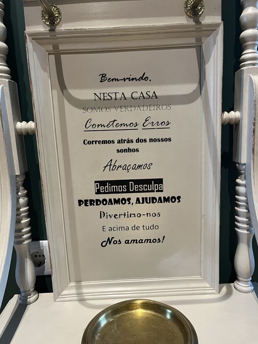 Espelho antigo restaurado