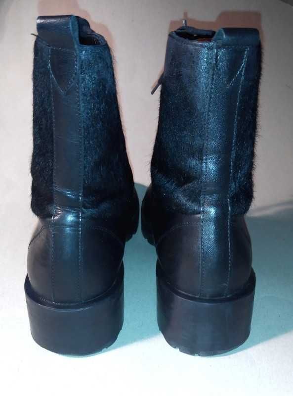 Markowe workery Massimo Dutti Zara 40 kozaki botki damskie czarne