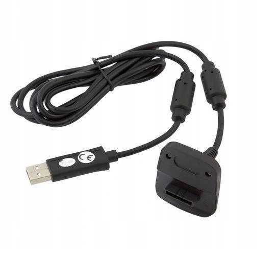 Czarny Kabel Play Charge pada XBOX 360 ** Video-Play Wejherowo