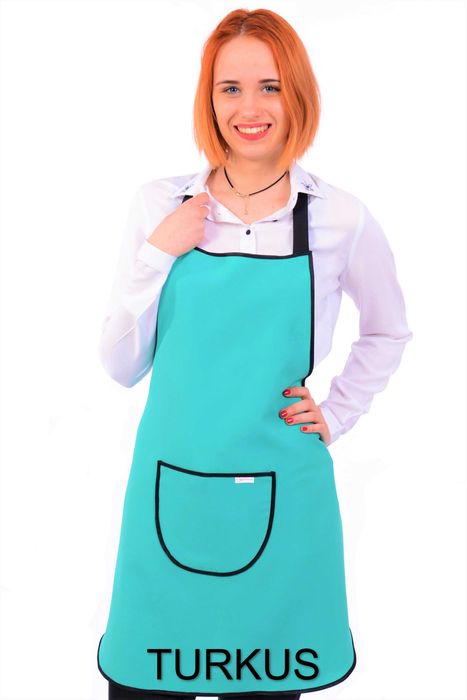 Fartuch Kuchenny Nie Odbarwi się Turkus niebieski MIX do kuchni
