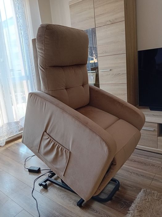 Fotel rozkładany Otus II Velvet- jak nowy-użyty parę razy!