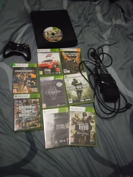 Xbox 360 zestaw gry konsola 1 pad Kinect
