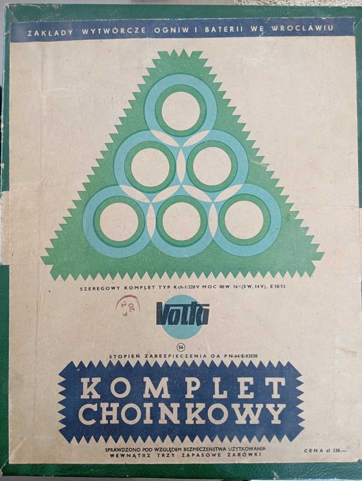 Lampki choinkowe z 1970roku Volta