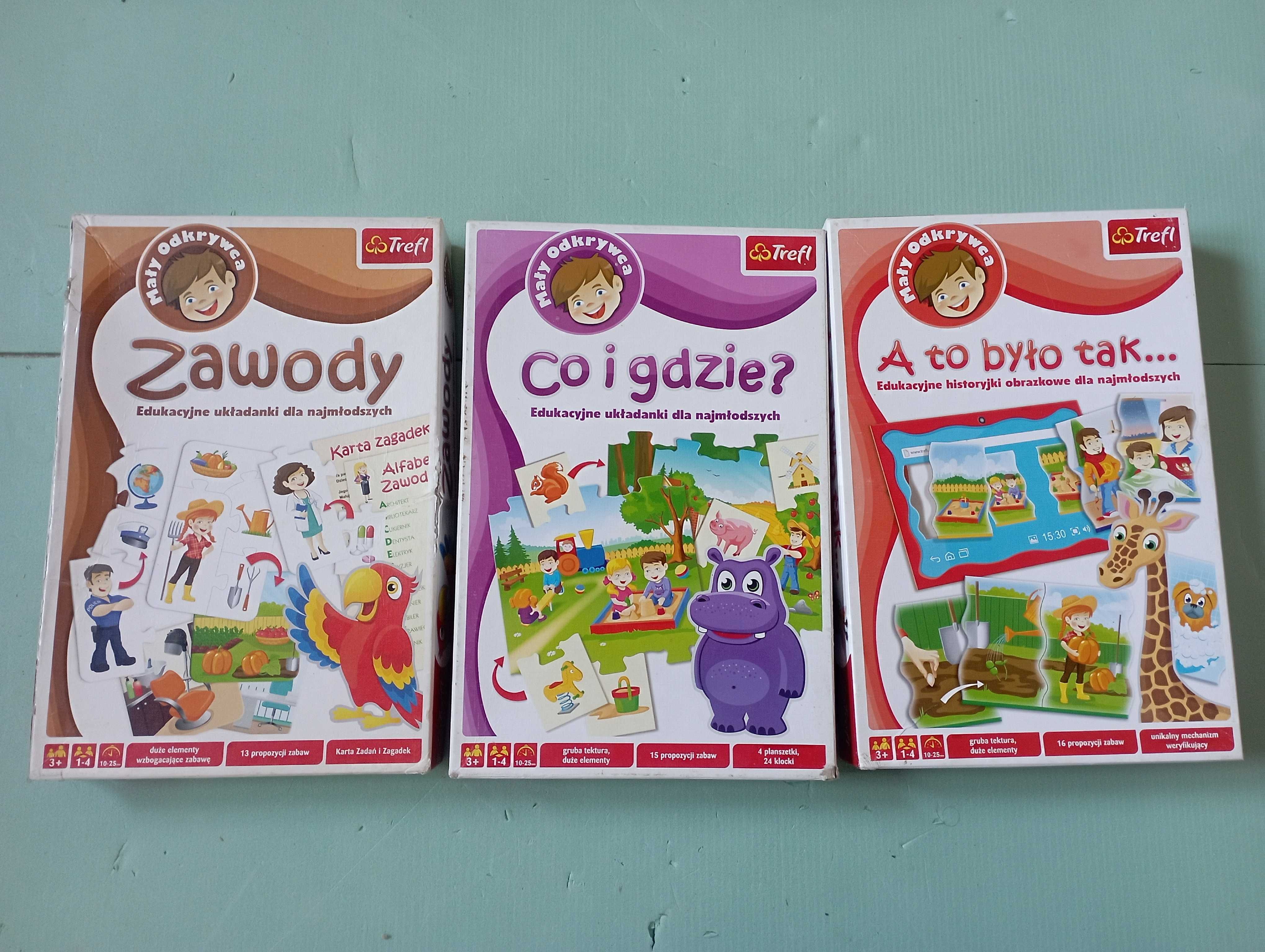 Układanki edukacyjne TREFL - 3SZT