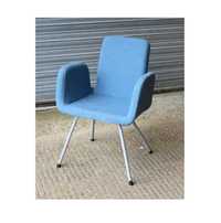 Krzesło design ikea patrik niebieski metal