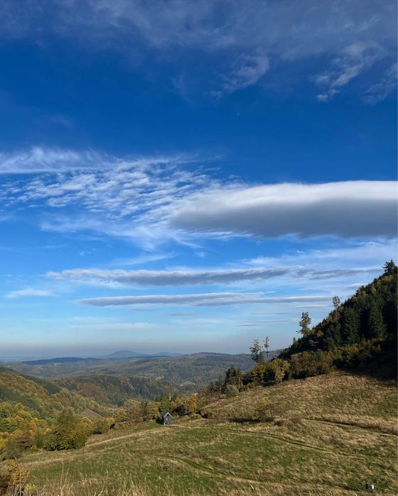 Domek w górach, Góry Sowie, Głuszyca, Łomnica,Walim-Jesień