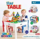 Zestaw stół z krzesłami Playmags Lego Table Kids [M]