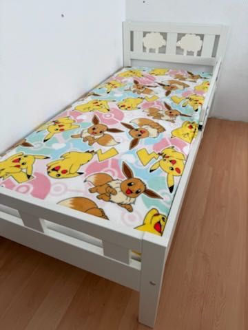 Łóżko dla dzieci Ikea KRITTER 70x160cm z materacem