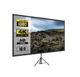 EKRAN z Rolki Projekcyjny 100” DO PROJEKTORA + STATYW HD 4K 200-250cm