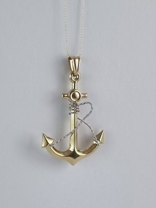 Zawieszka złota kotwica 14k Au.585 nowa unisex
