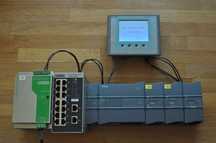 Siemens 1214C,KTP 400 Mono, Zasilacz , Switch, CM,SM  S7 1200