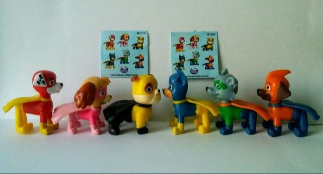 figurki, komplet, super bohaterowie, psi patrol, skye, tort, pieski