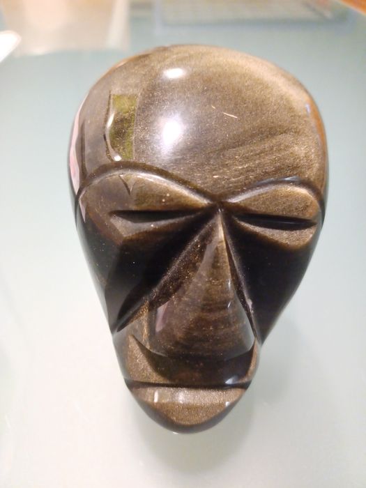 Rzeźba głowa, przycisk do papieru z granitu