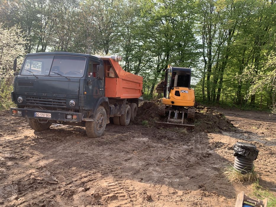 Чистка ділянок, вивіз хламу Камазами самоскидами доставка матеріалів