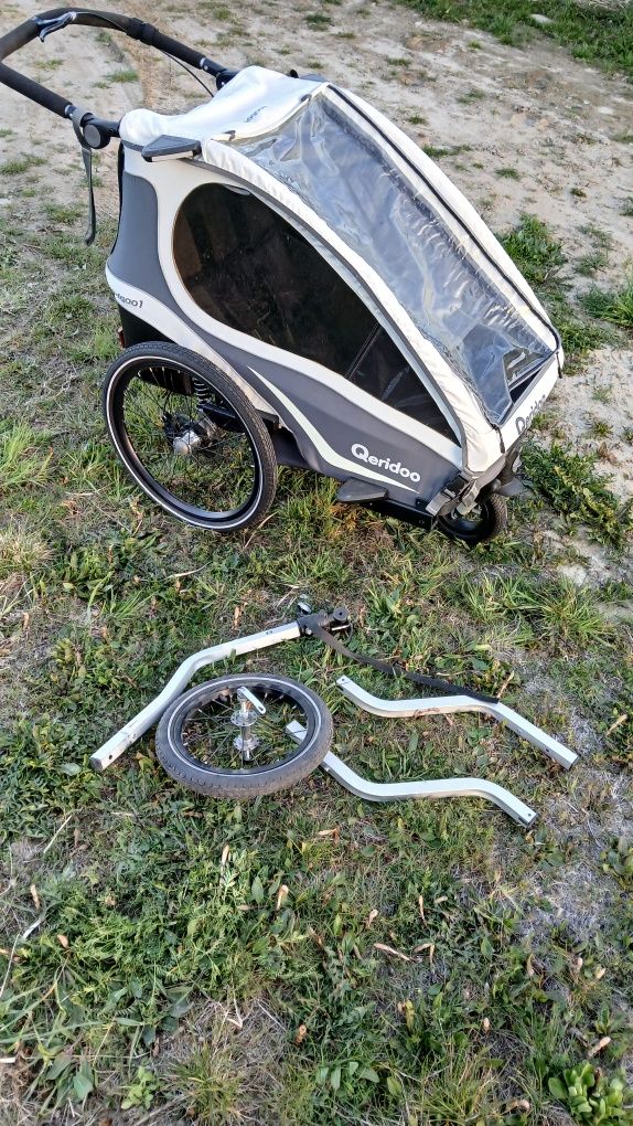 Queridoo KidGoo 1 - przyczepka rowerowa / wózek spacerowy dla dziecka