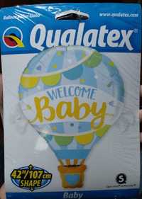 Baby shower - balão festa e faixa grávida
