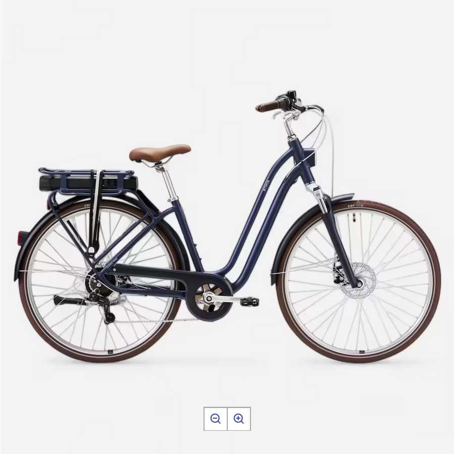 BICICLETA ELÉTRICA ELOPS 900E QUADRO BAIXO AZUL-ESCURO (como nova)