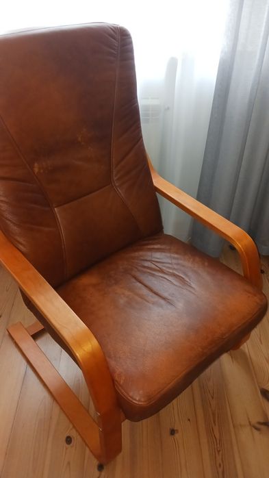 Fotel wypoczynkowy skórzany