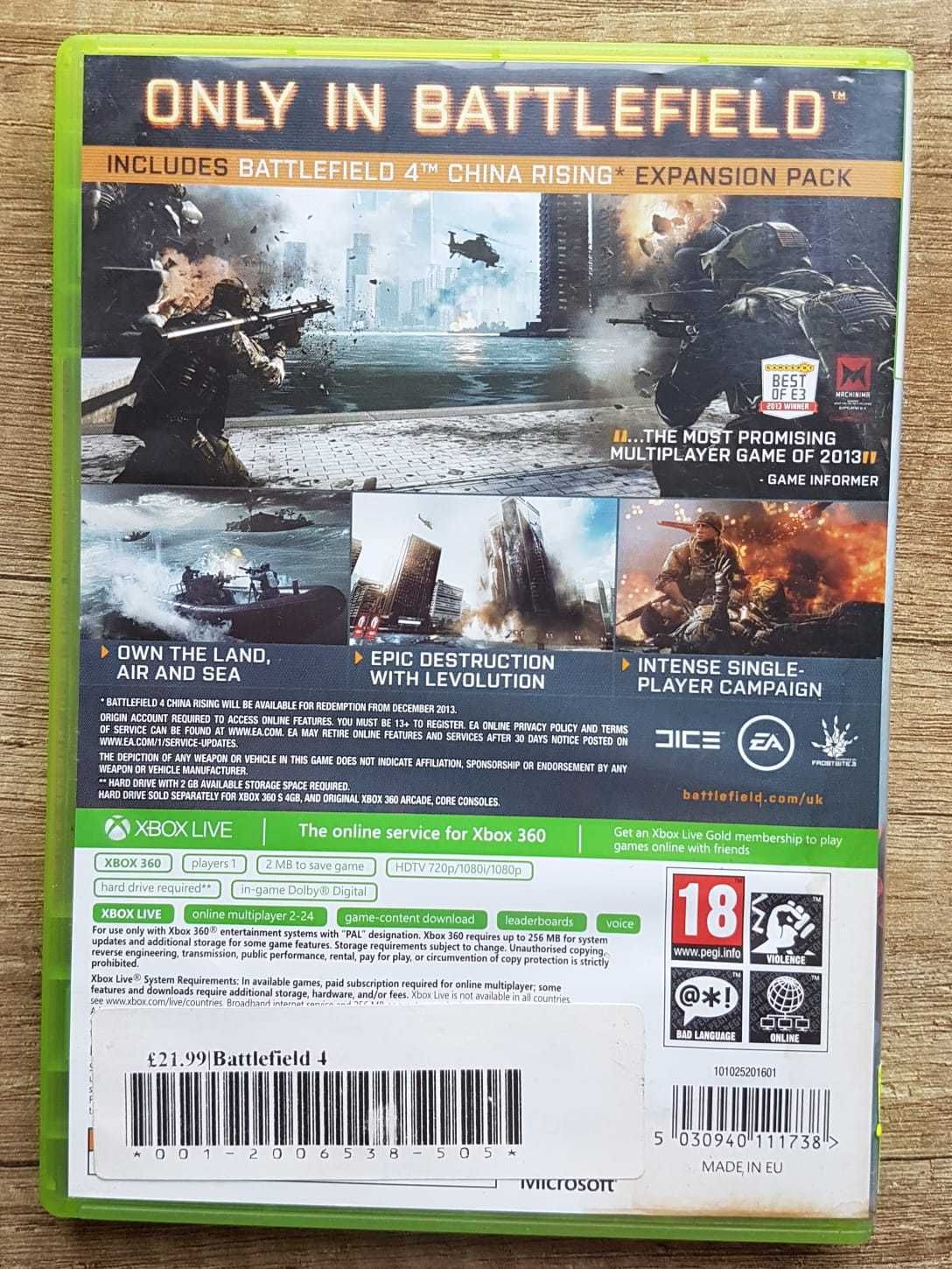 Battlefield 4 Xbox 360 gra prezent