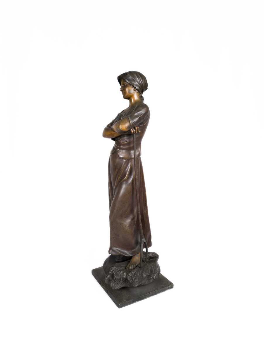 Estátua lavradora colheita Scotte | 1906