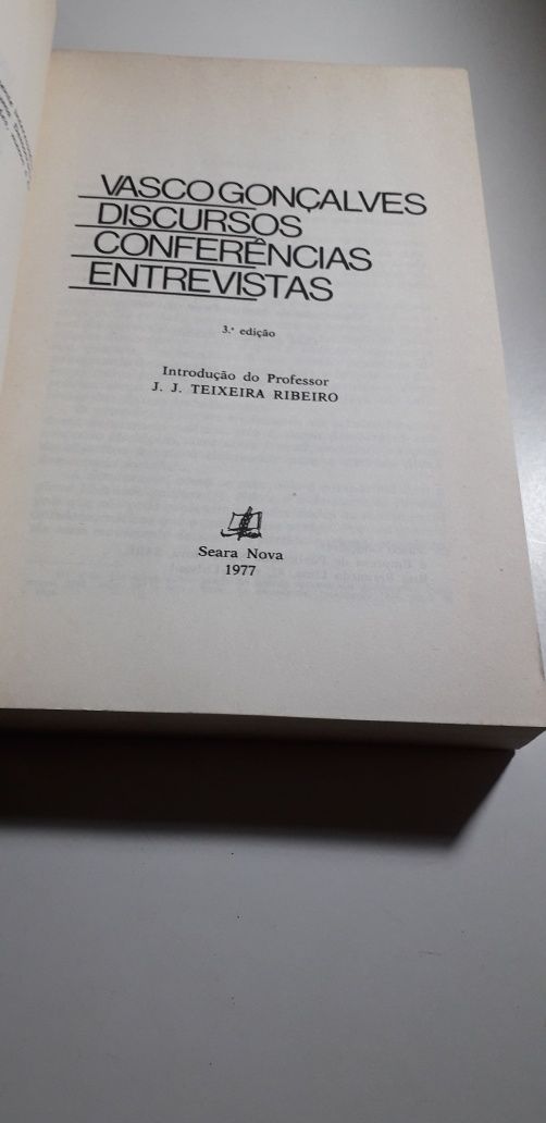 Discursos, Conferências, Entrevistas - Vasco Gonçalves