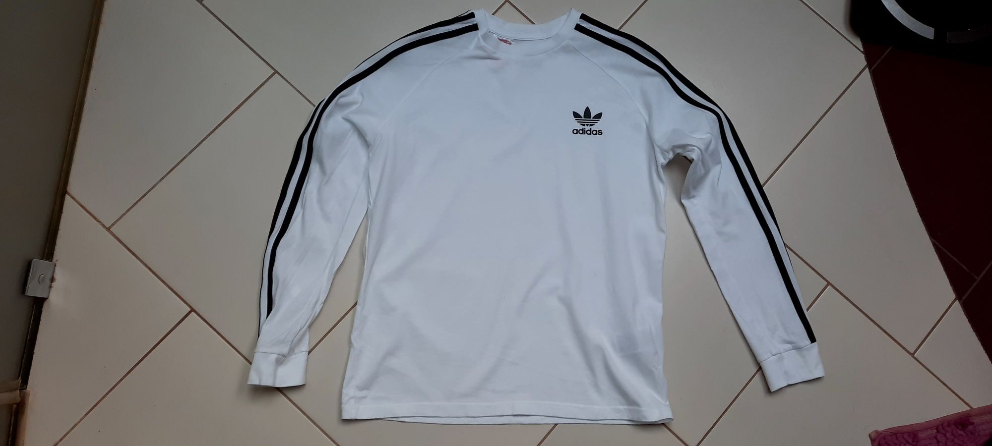 Adidas bluzka biała 164
