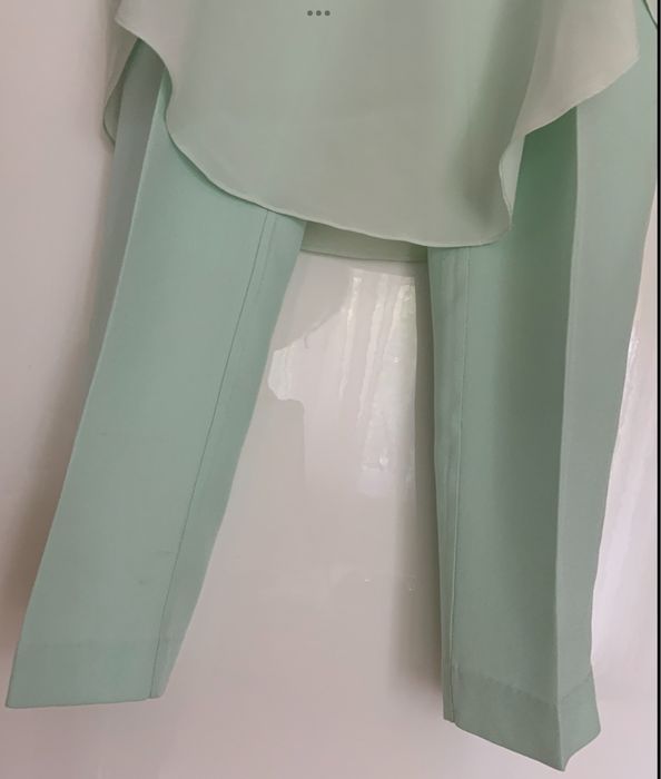 Komplet dwuczęściowy w kolorze miętowym