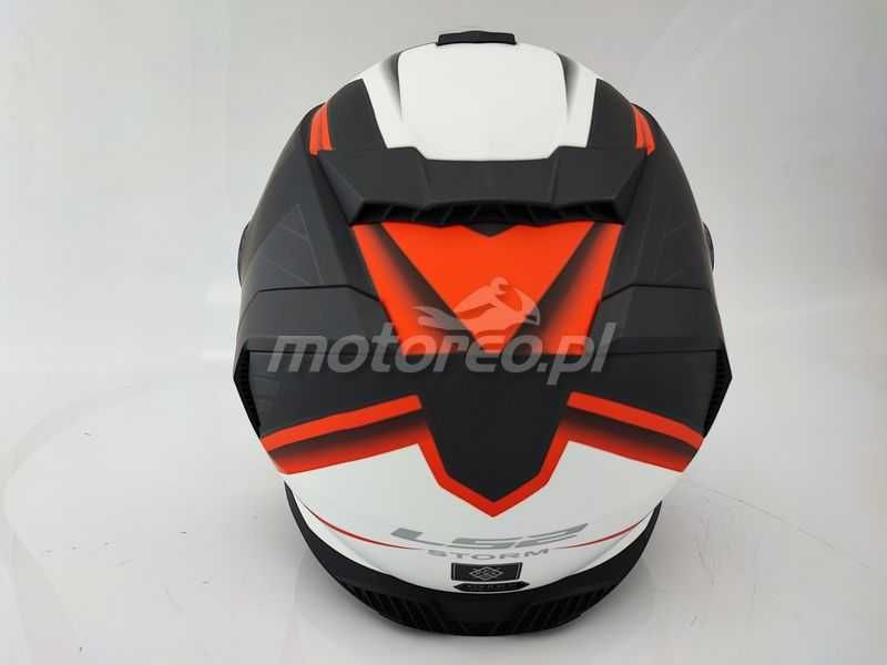 HIT! Kask z Blendą i Pinlockiem LS2 FF800 Storm 2 NERVE Mat Black Red