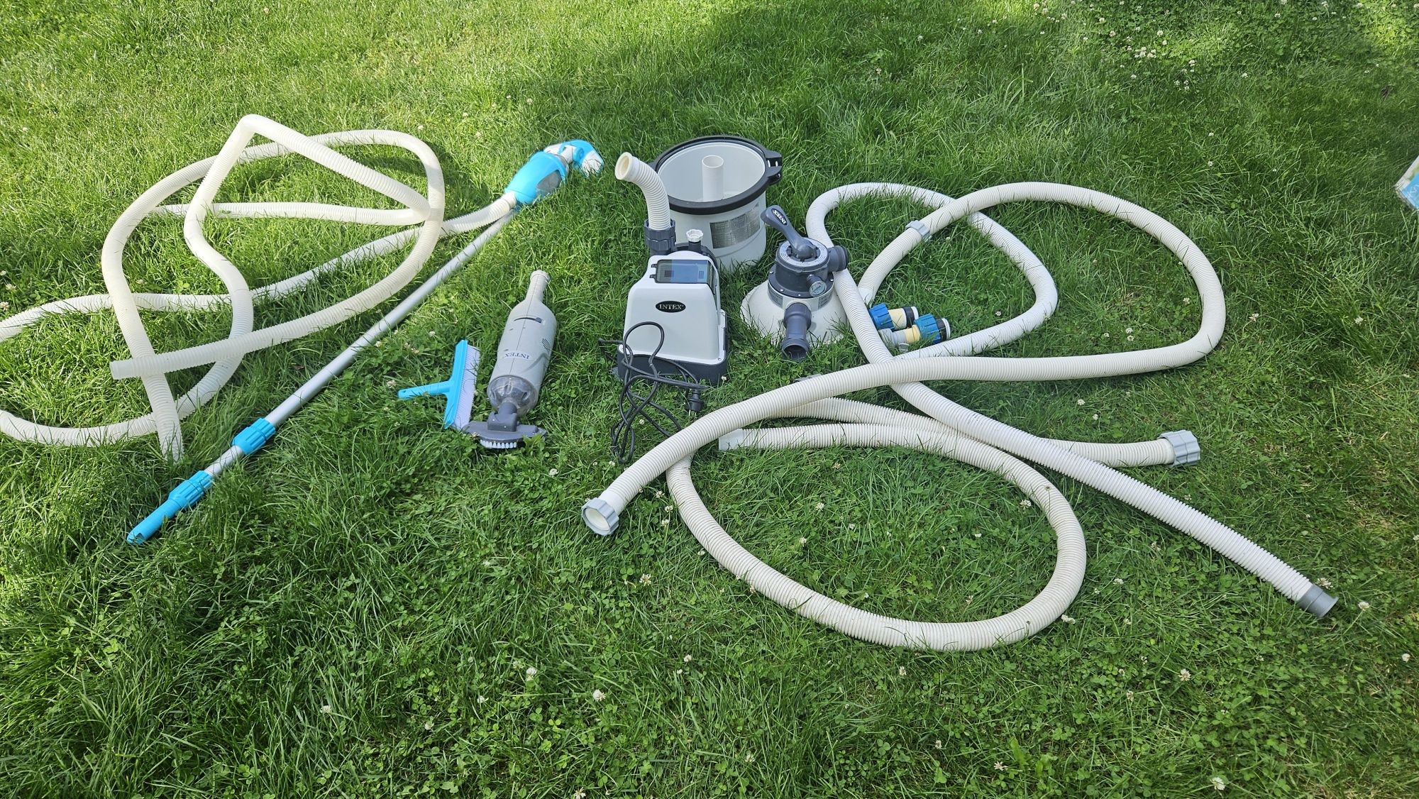Basen panelowy INTEX 4,78x1,24 plus pompa ciepła