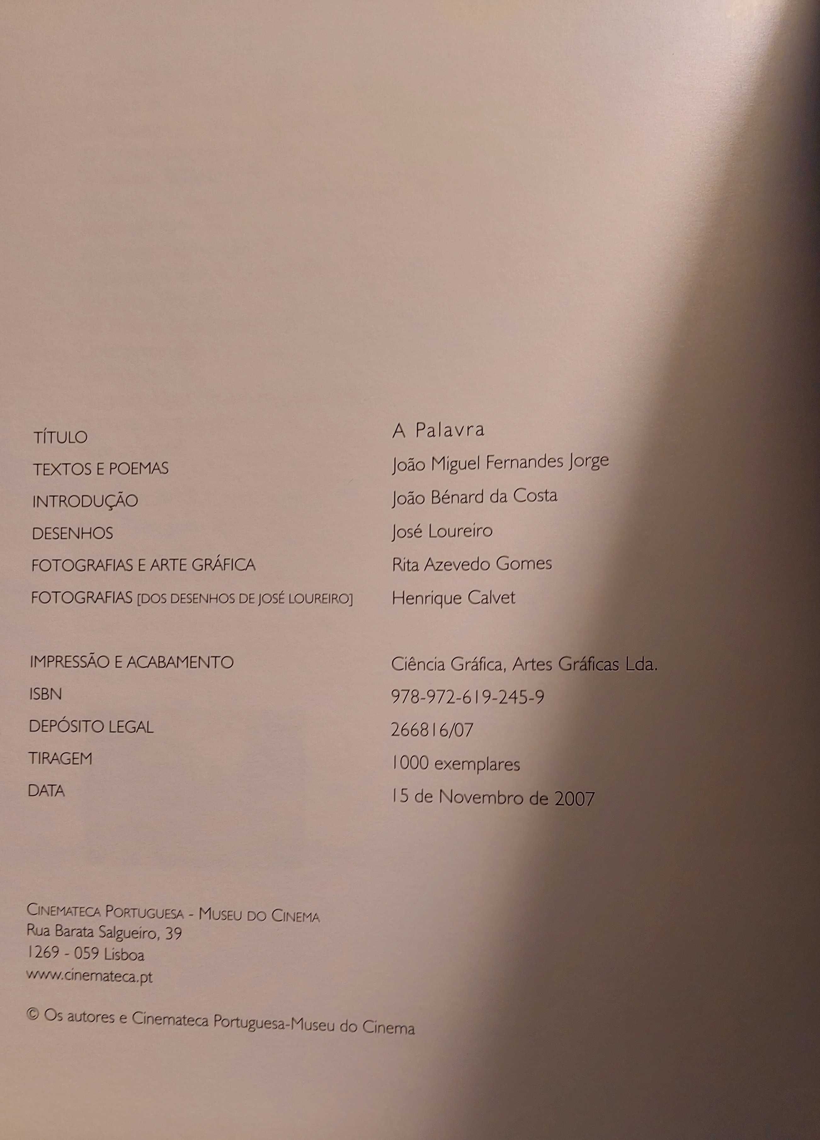 Livro "A Palavra" -  Cinemateca, 2007