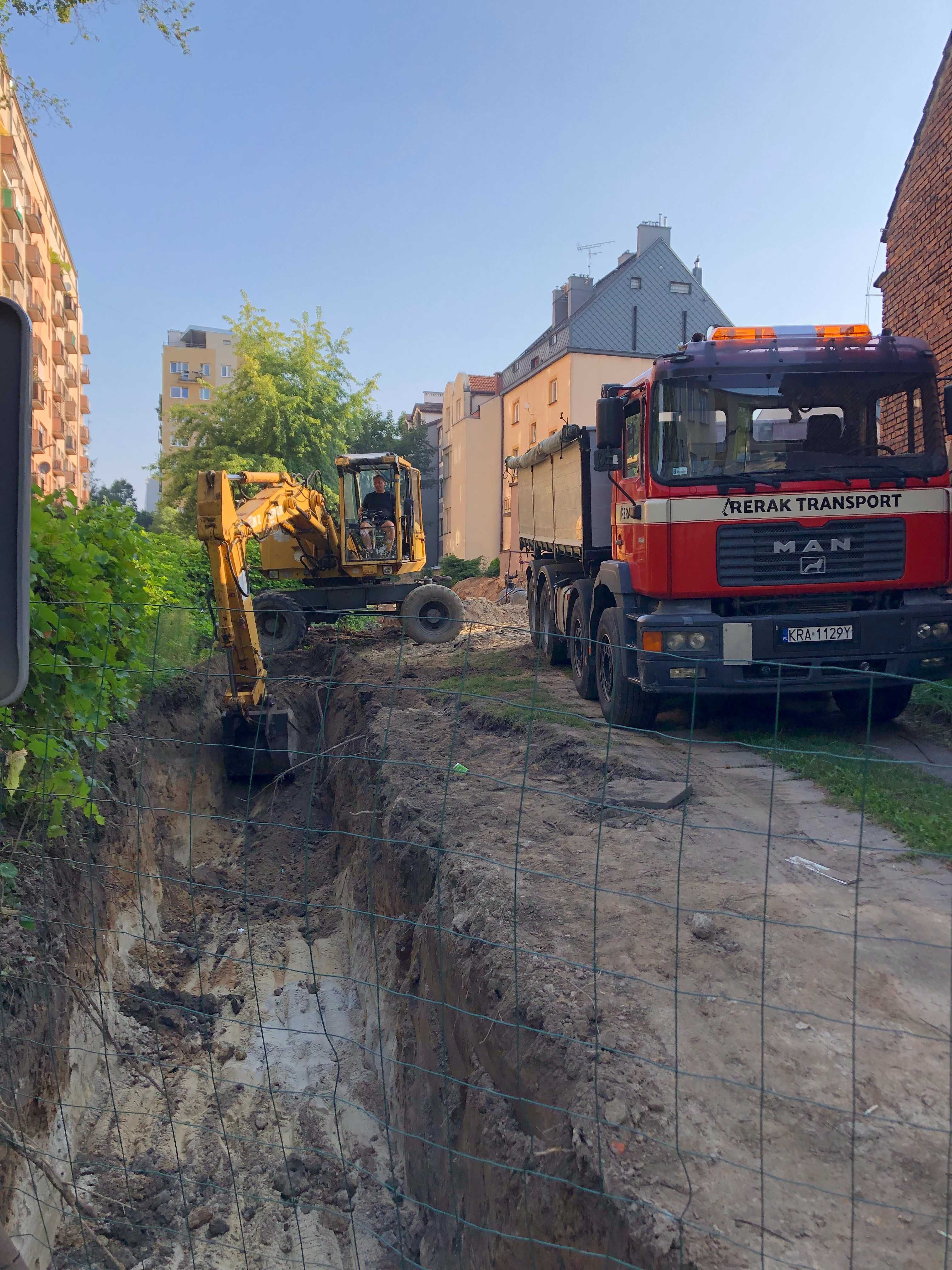 Prace ziemne | Usługi Koparką i koparko-Ładowarką, Transport wywrotką