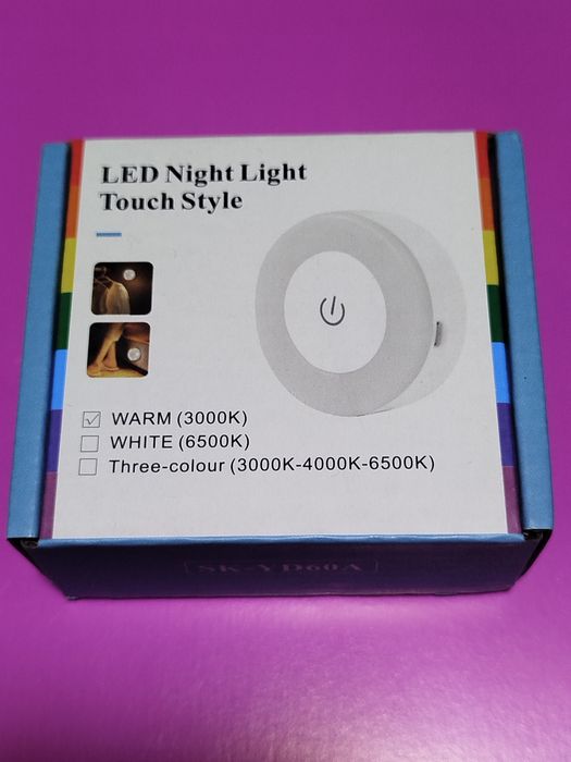 Нічний ЛЕД світильник лампа сенсорна