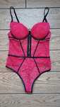 Koronkowe body ENSORED# czerwone r. 75 B