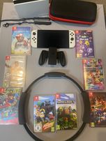 Konsola Nintendo Switch OLED , zestaw. Super stan.