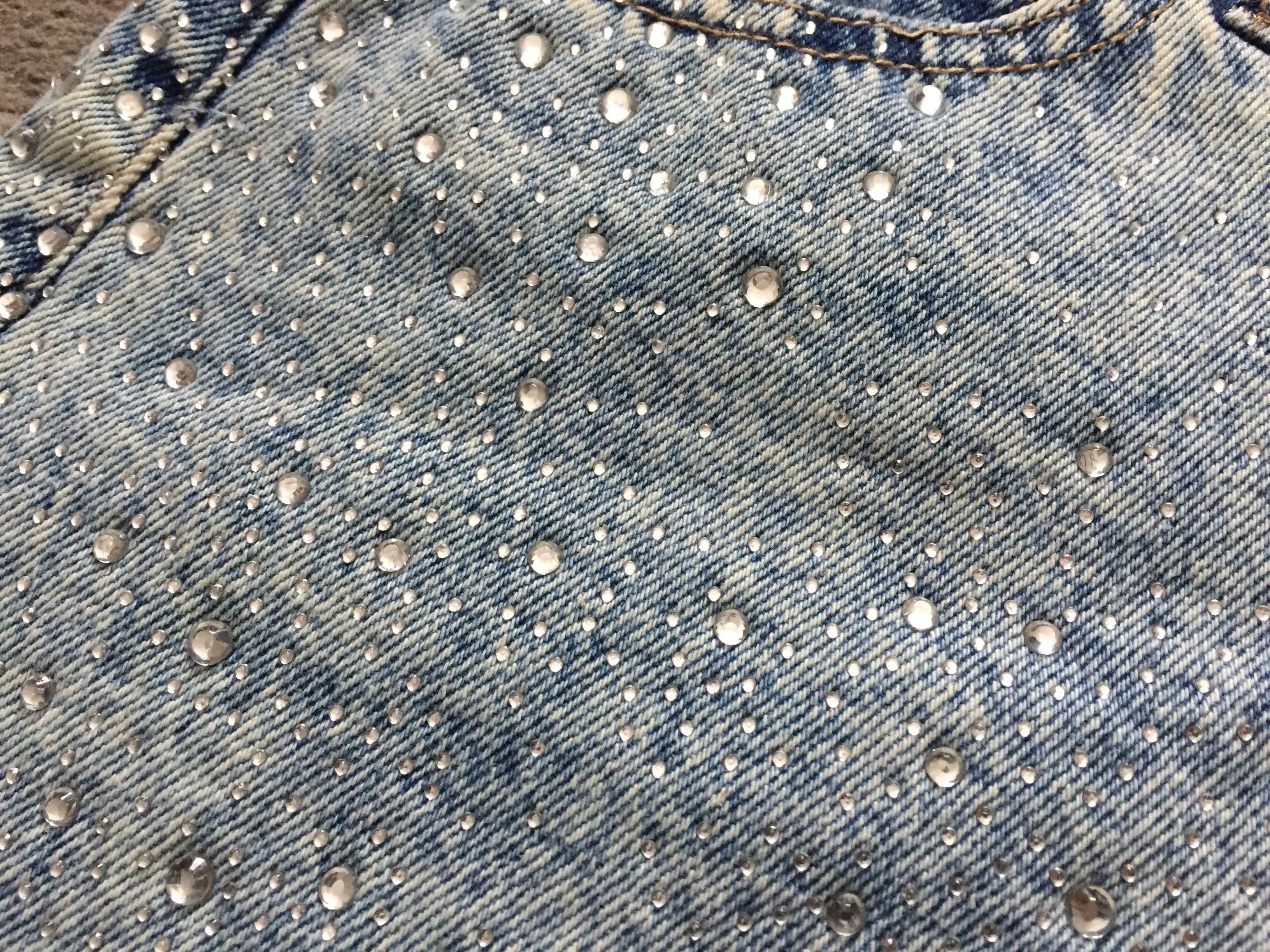 Cropp krótkie spodenki jeansowe szorty rozmiar S cyrkonie