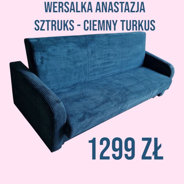 Wersalka z bokami ANASTAZJA, różne kolory, POLSKI PRODUCENT