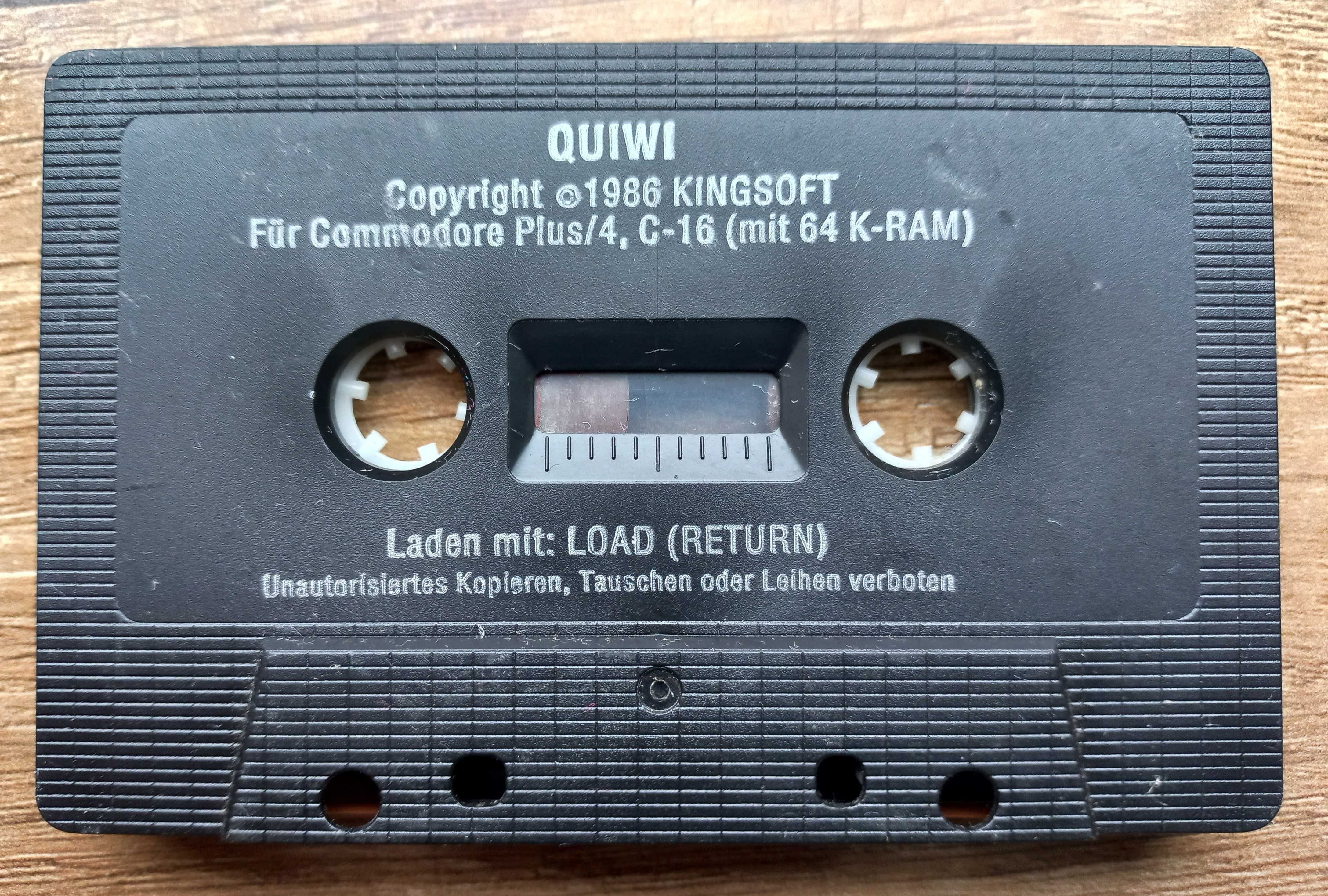 Quiwi prezent Commodore 16 plus/4 C gra kaseta