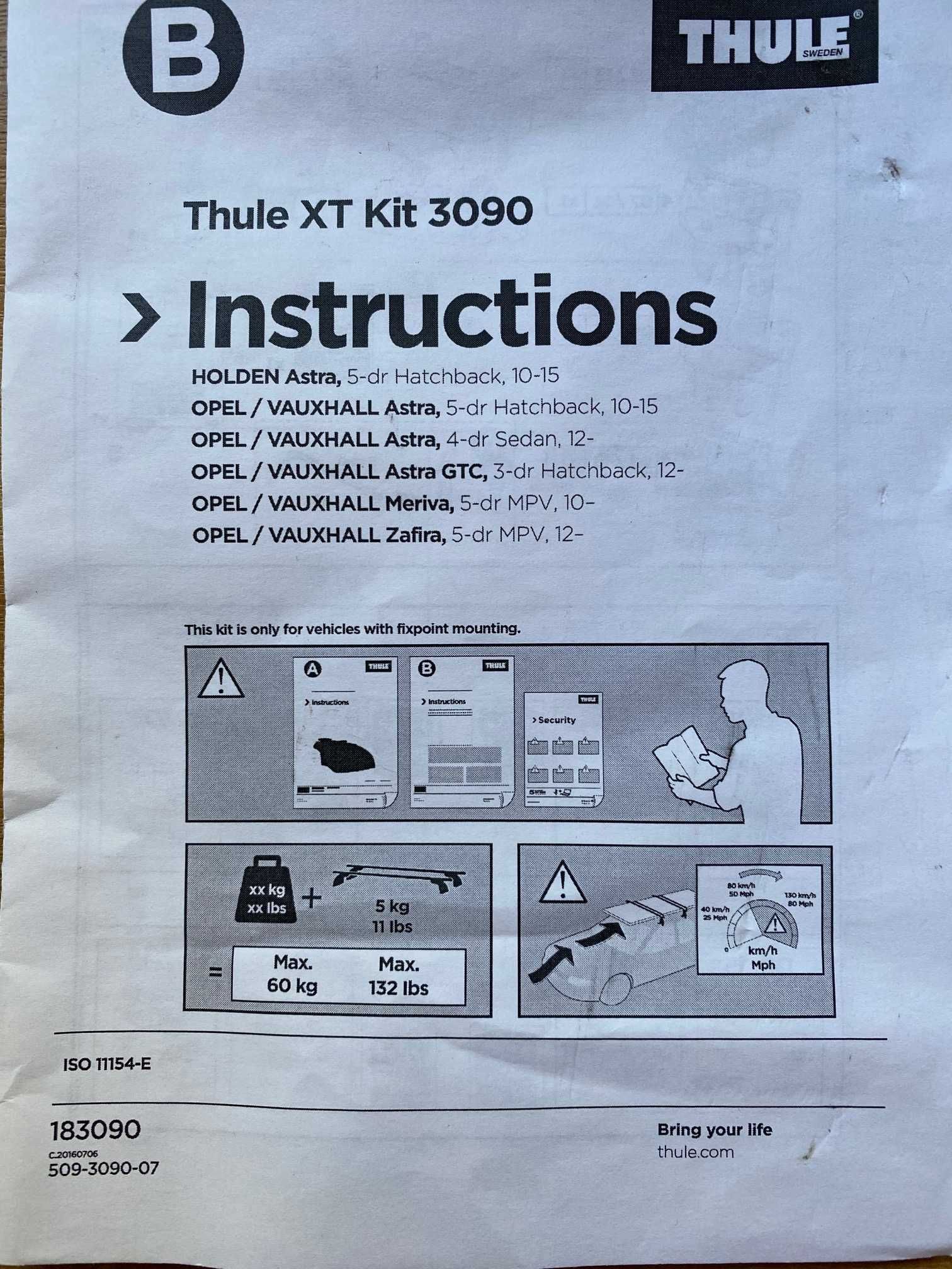 Thule XT Kit 3090 Opel